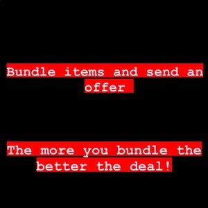 Bundle and save the more items in your bundle the better the deal! Happy poshing